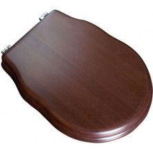 Сиденье деревянное цвет орех петли хром Belbagno Boheme, BB115SCW-CRM