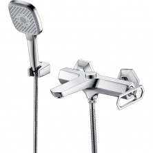 Смеситель для ванны с монолитным изливом Lemark Prizma, LM3914C