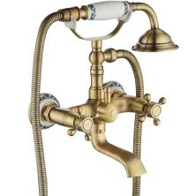Смеситель для ванны Rea Rustico Antique Gold, REA-B0702