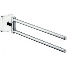 Полотенцедержатель поворотный на 2 полотенца Hansgrohe PuraVida 45 см, 41512000