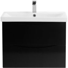 База под раковину подвесная BelBagno Marino-Cer 60/70/80/90/100 Nero Lucido