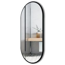Зеркало настенное овальное в раме EMZE Color Oval черное