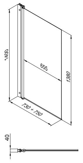 Шторка Triton Соло Квад 75x140, 000001358