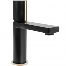 Смеситель для умывальника Rea Icon Black/Gold, REA-B5680