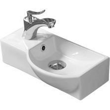 Раковина подвесная WeltWasser 40x22, WW AISBACH 7940 GL-WT
