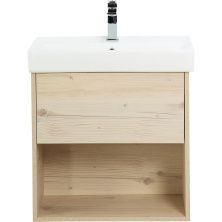 База под раковину подвесная 1 ящик BelBagno Neon 50/60 Pino Bianco
