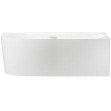 Пристенная акриловая ванна асимметричная Wellsee Belle Spa 2.0 160x75, 170x75