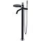 Напольный смеситель для ванны Boheme Stick Diamond Black/Chrome, 129-BCR