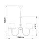 Подвесная люстра Arte Lamp Alice, A3579LM-5AB