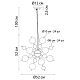 Подвесная люстра Arte Lamp Molecule, A8313SP-6GO