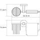 Держатель туалетной бумаги и освежителя WasserKRAFT Isen, K-4059