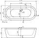 Отдельностоящая овальная акриловая ванна Belbagno 177x80, BB12-1775