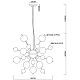 Подвесная люстра Arte Lamp Molecule, A8313SP-9CC
