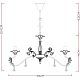 Подвесная люстра Arte Lamp Angelina, A5349LM-8WH